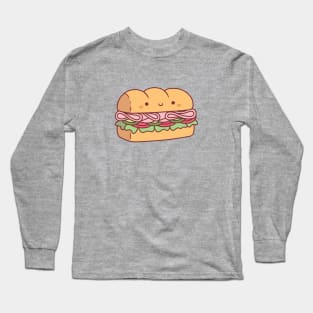 Cute Submarine Sandwich Bread Long Sleeve T-Shirt